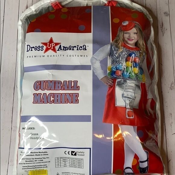 nwt Gumball Machine Costume Dress Up Halloween - Picture 2 of 4